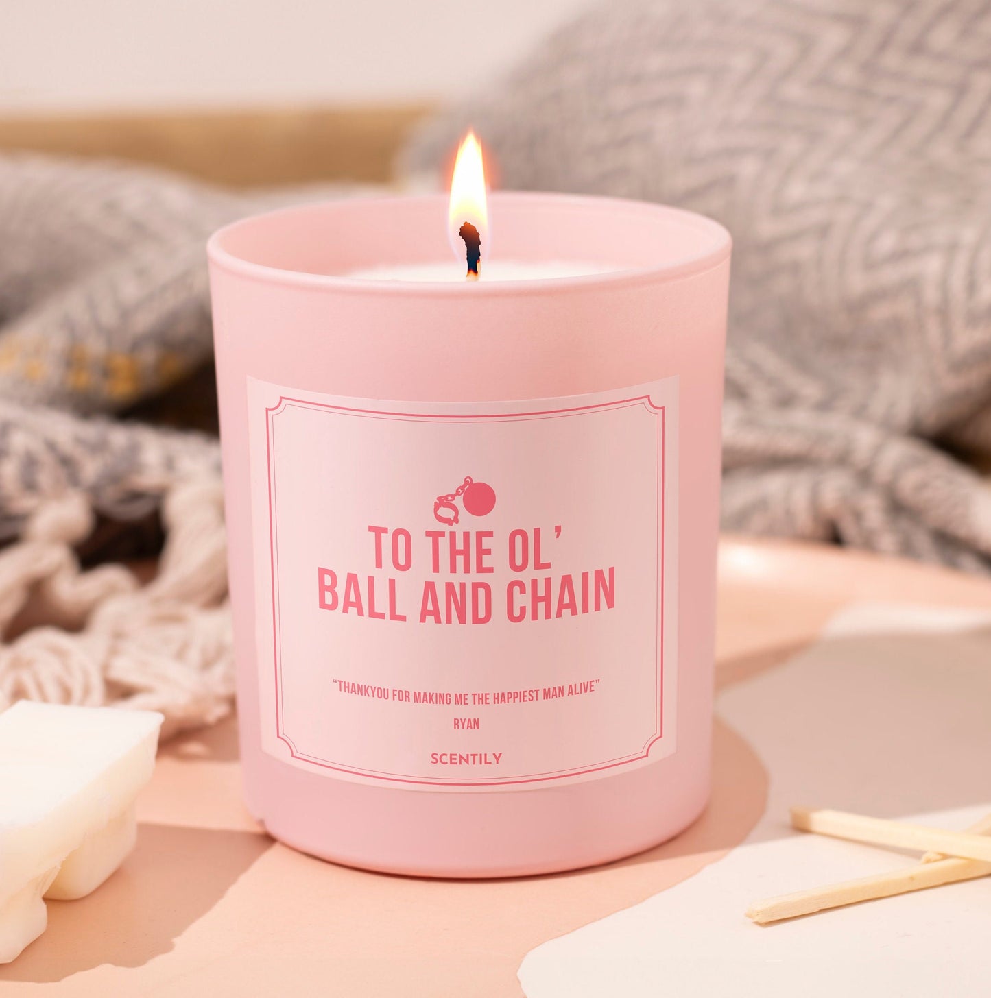 Ball and Chain Scented Candle