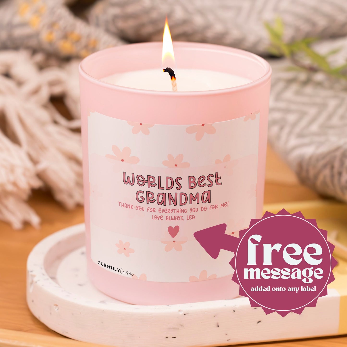 Worlds Best Grandma Scented Candle