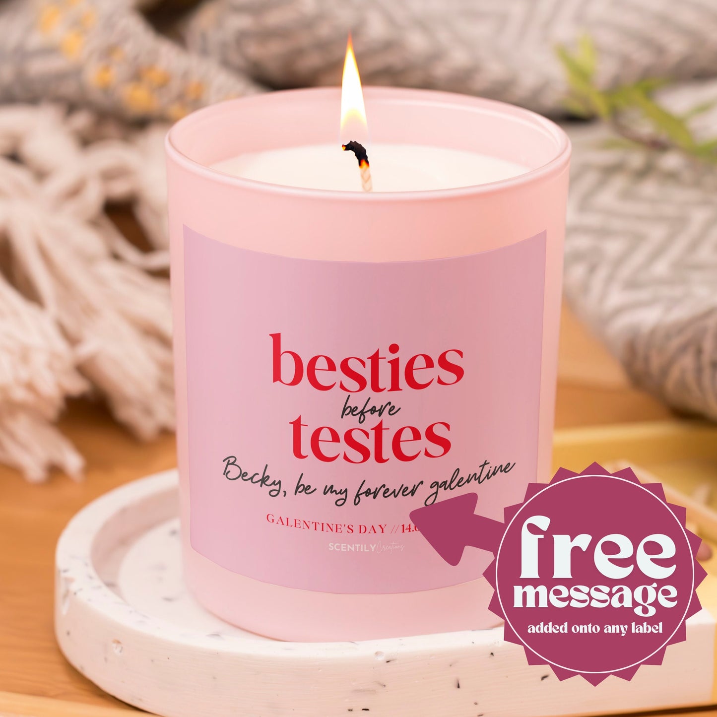 Besties Before Testies Scented Candle