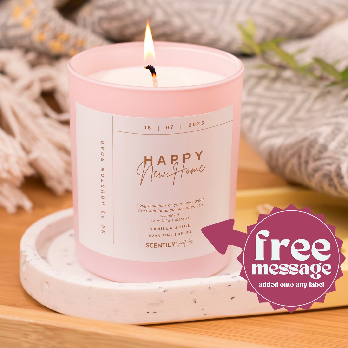 New Home Candle
