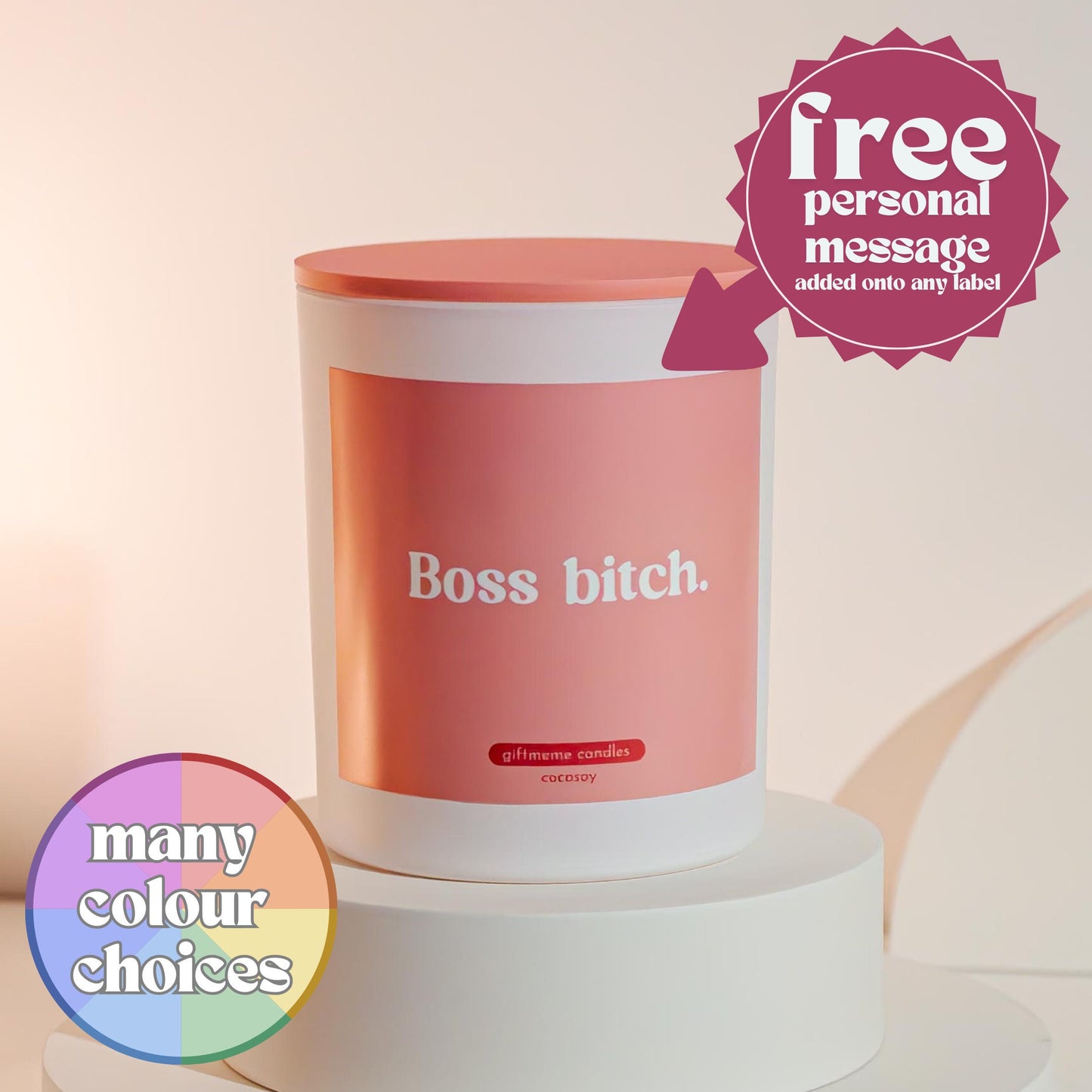 Boss Bitch Funny Scented Candle