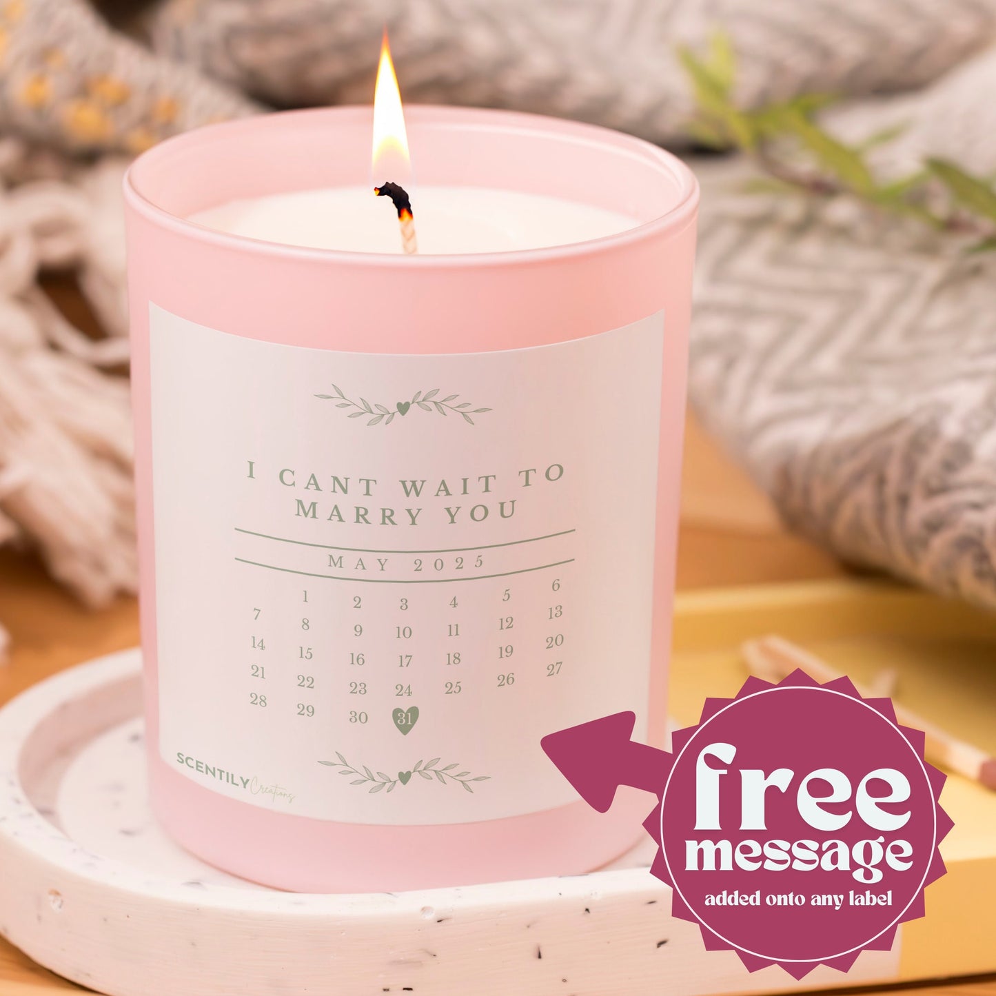 Marry You Date Scented Candle