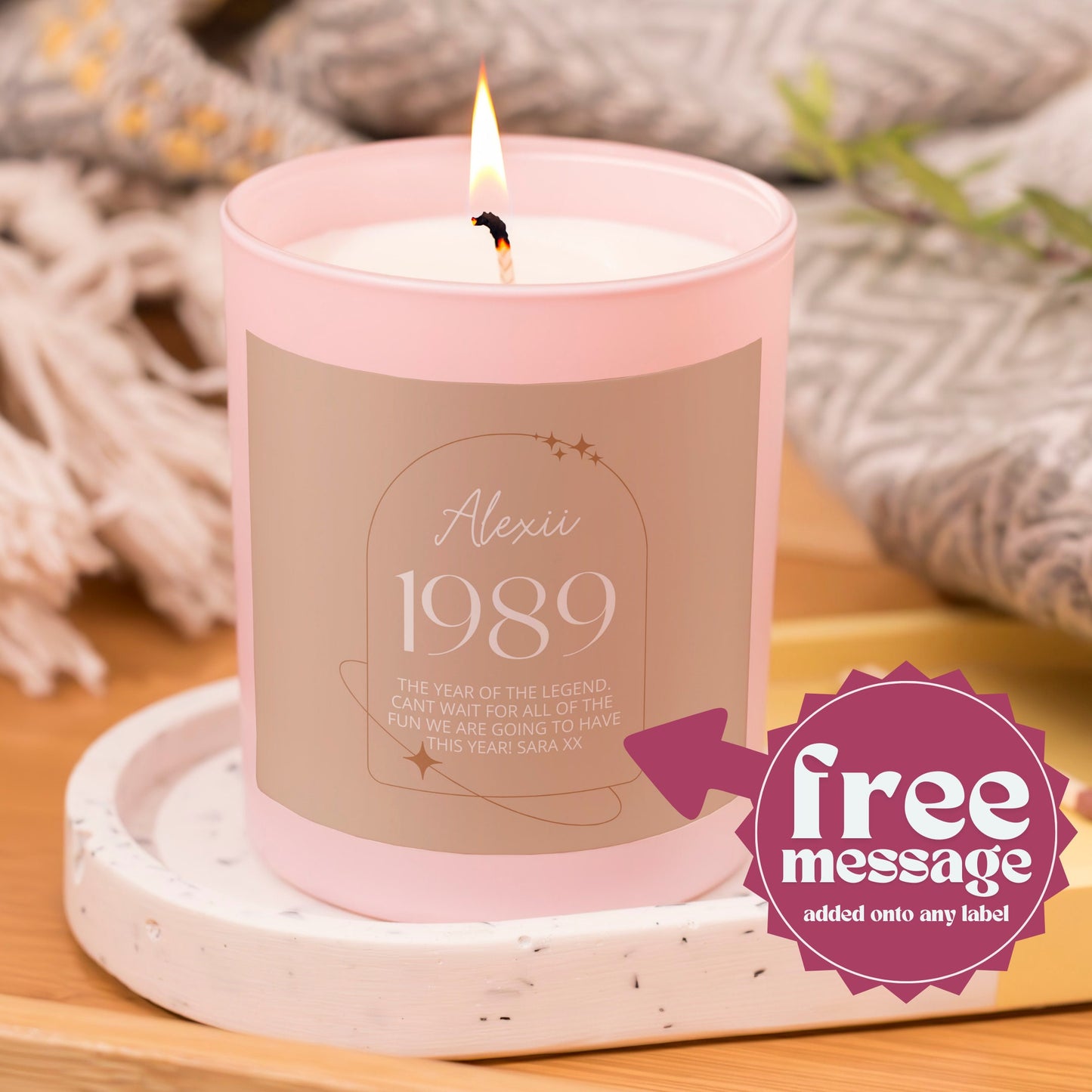 Graduation Date Scented Candle