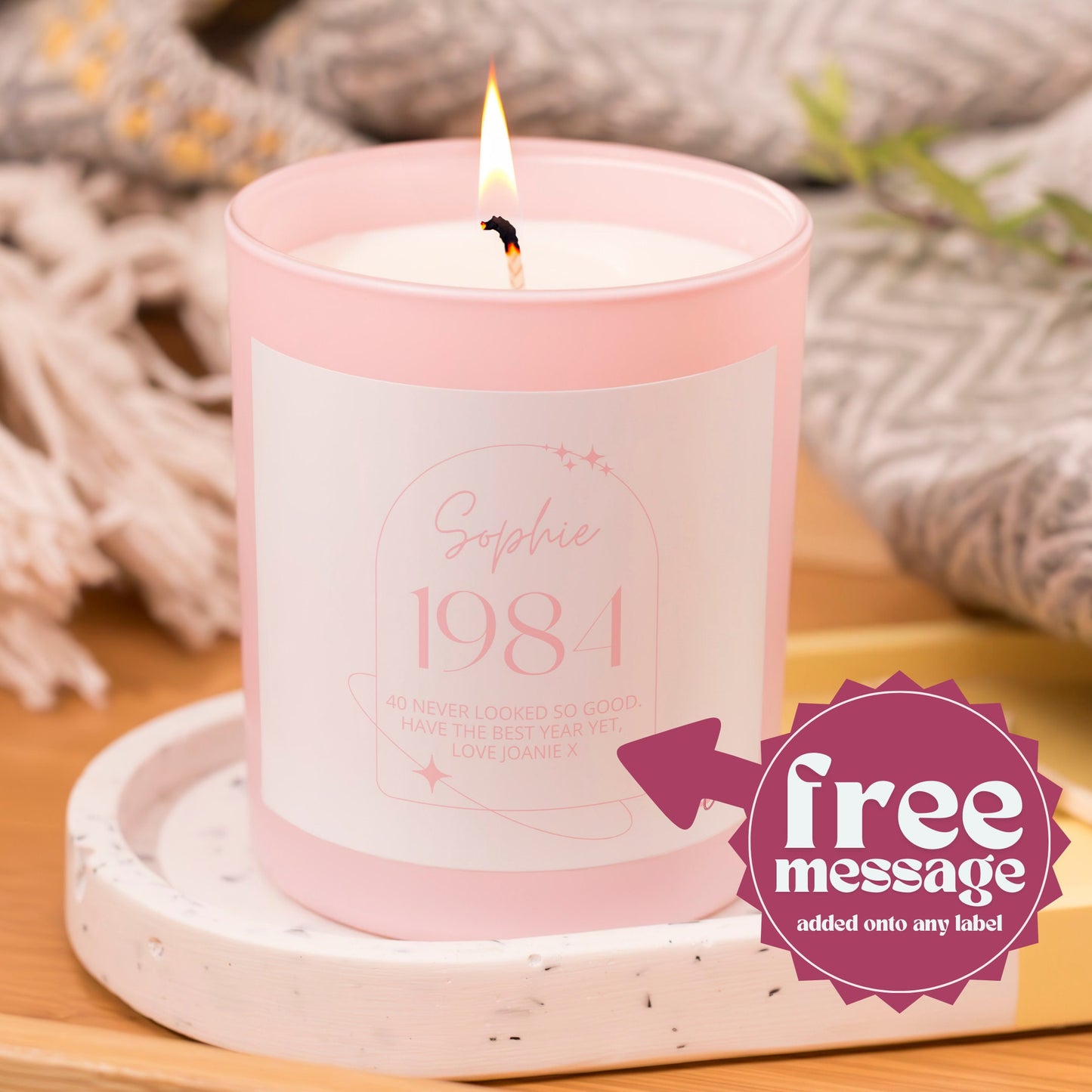 Birthday Date Scented Candle