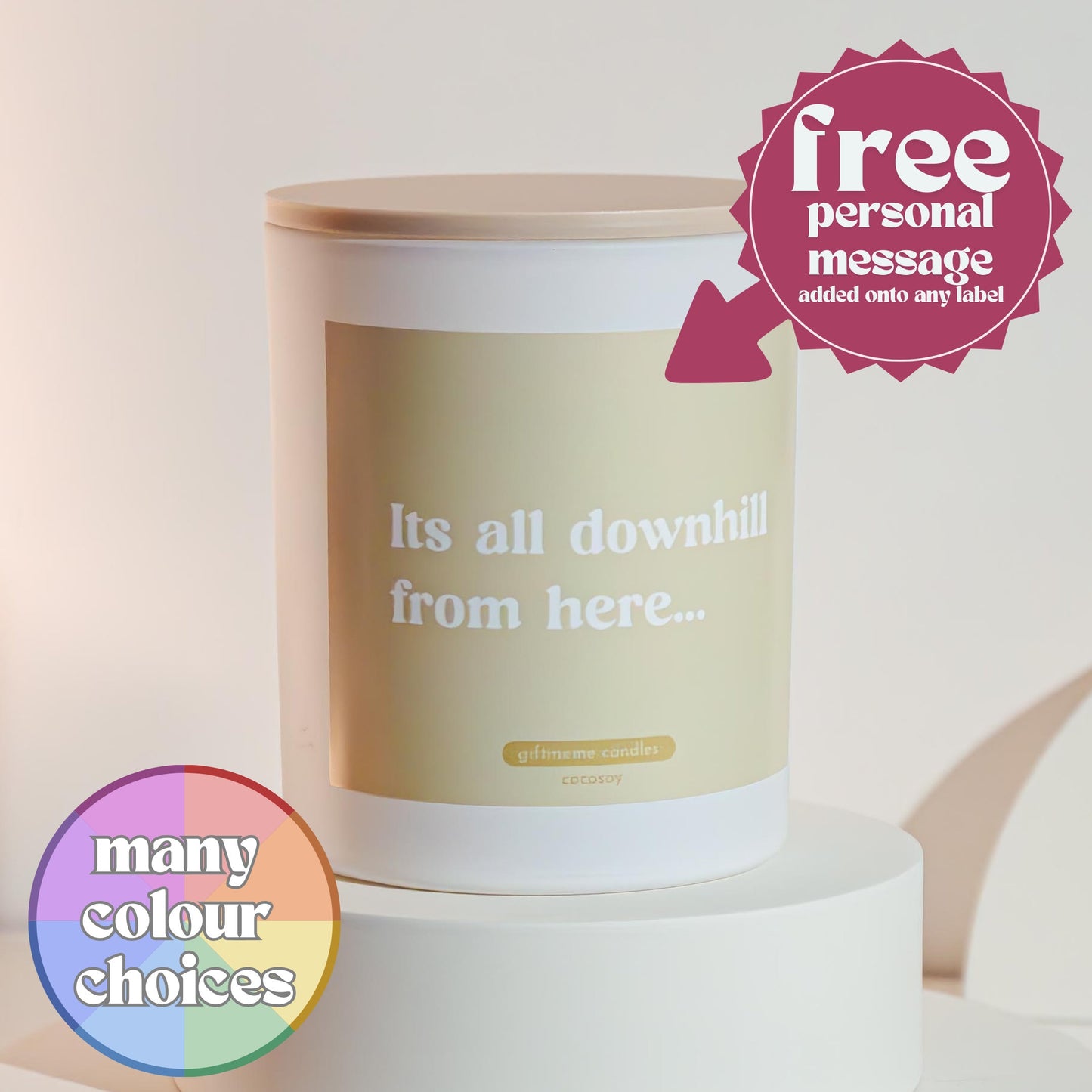 All Downhill Scented Candle