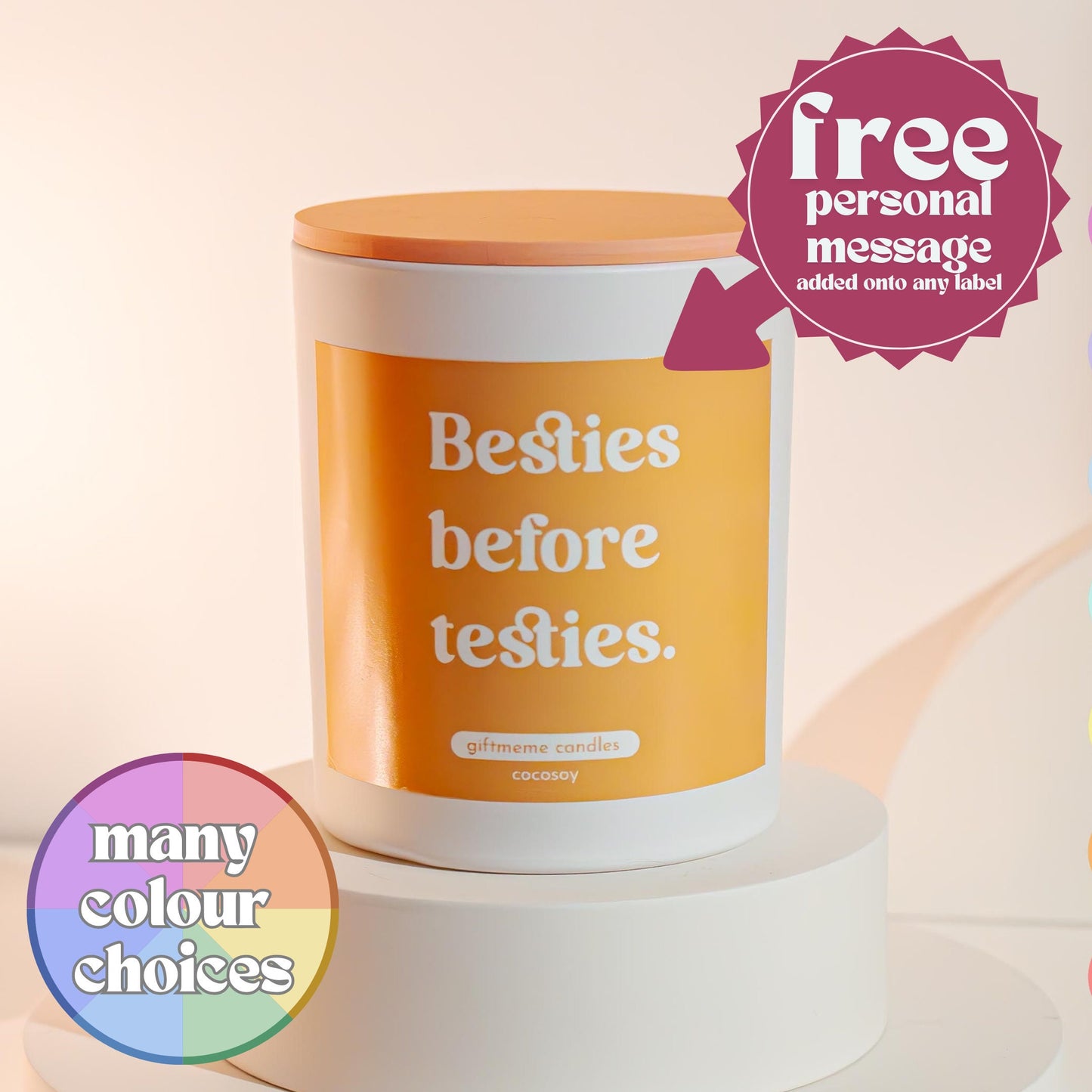 Besties Before Testies Scented Candle