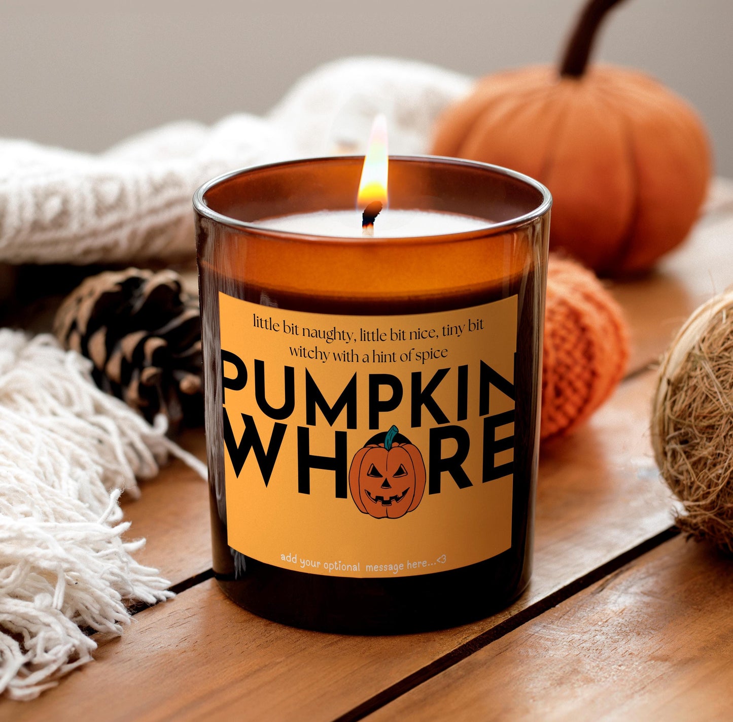 Pumpkin Wh ore Autumnal Candle
