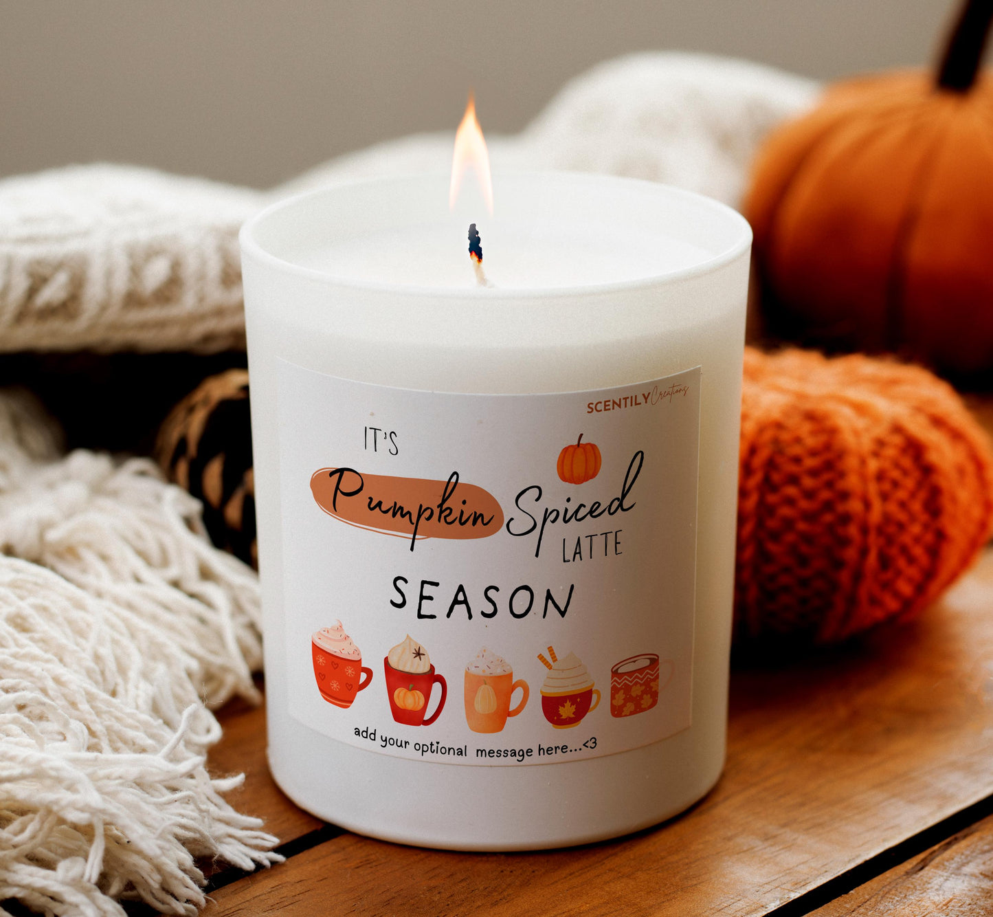 Pumpkin Spice Fall Autumnal Candle