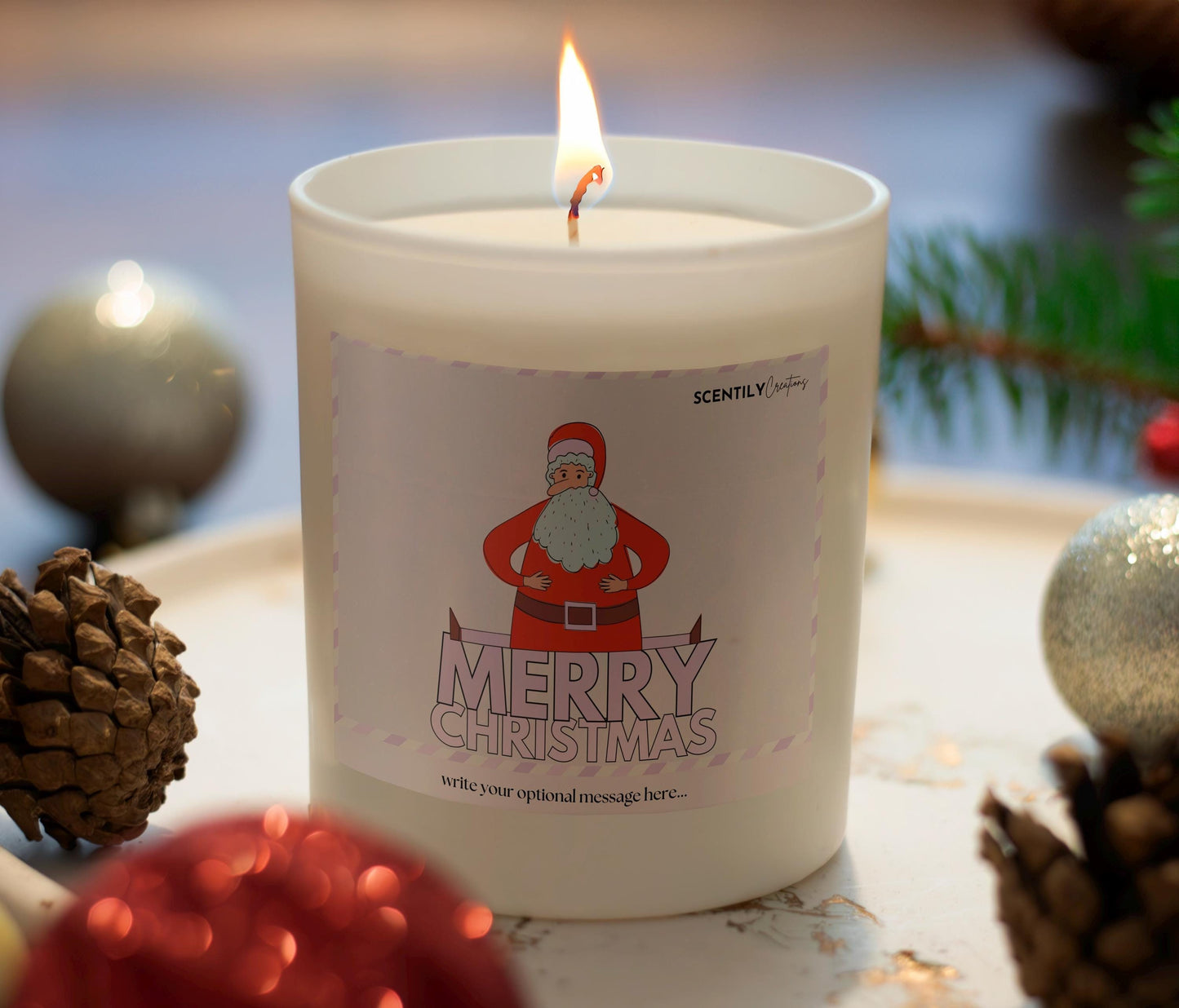 Santa Scented Candle