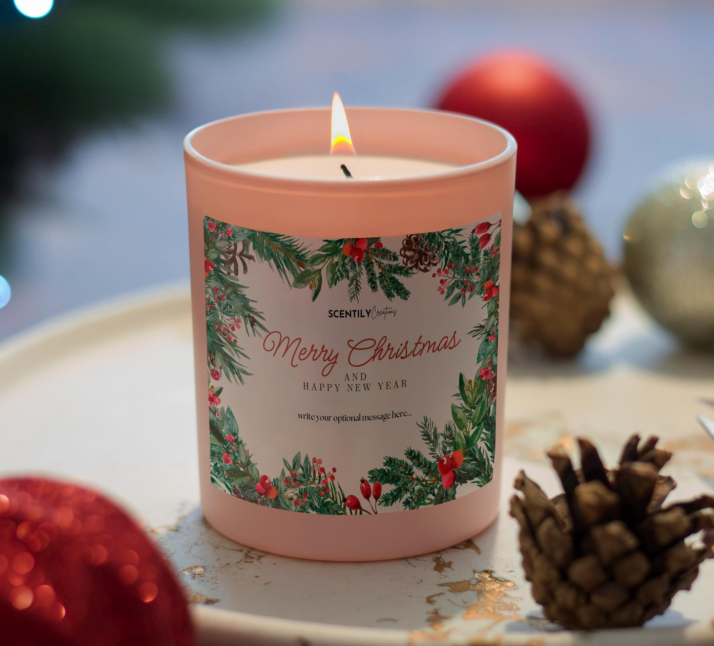 Merry Christmas Ivy Scented Candle