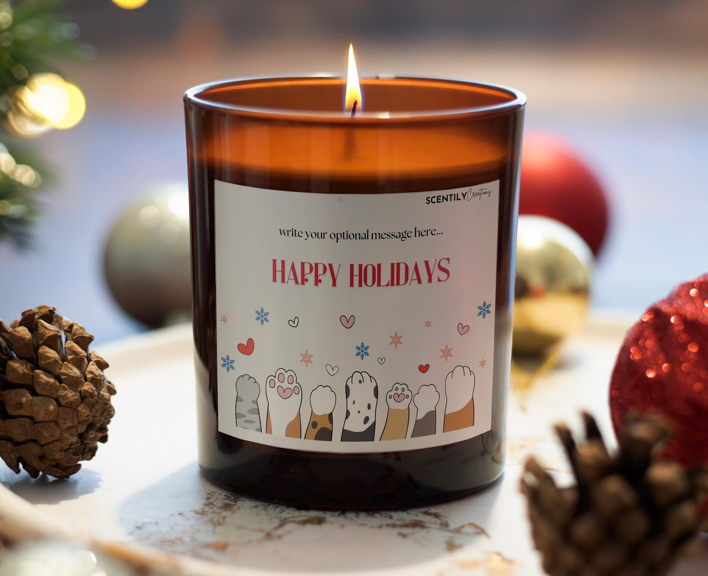 Happy Holidays Scented Candle