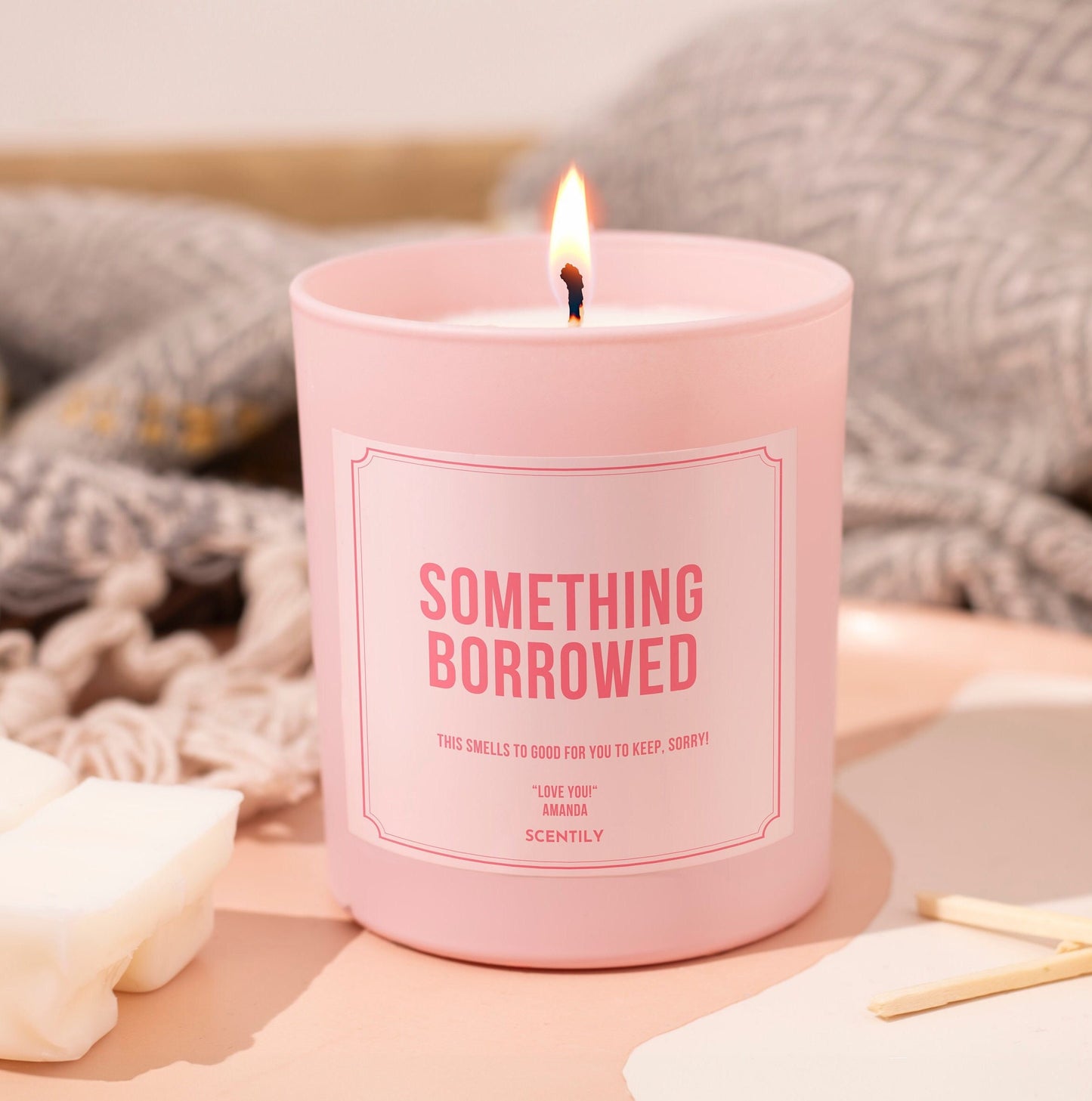 Something Borrowed Wedding Candle