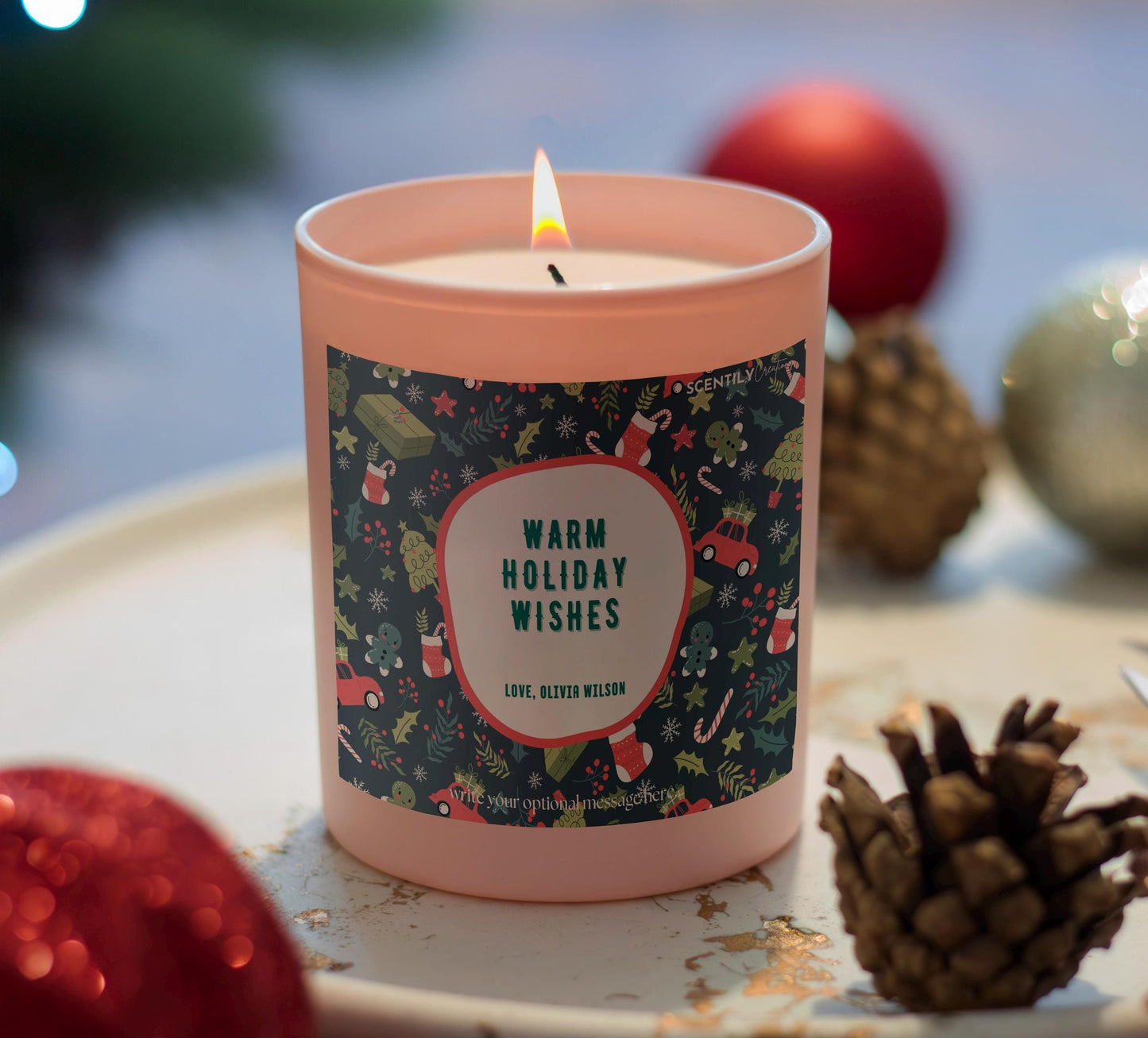 Warm Holiday Wishes Scented Candle
