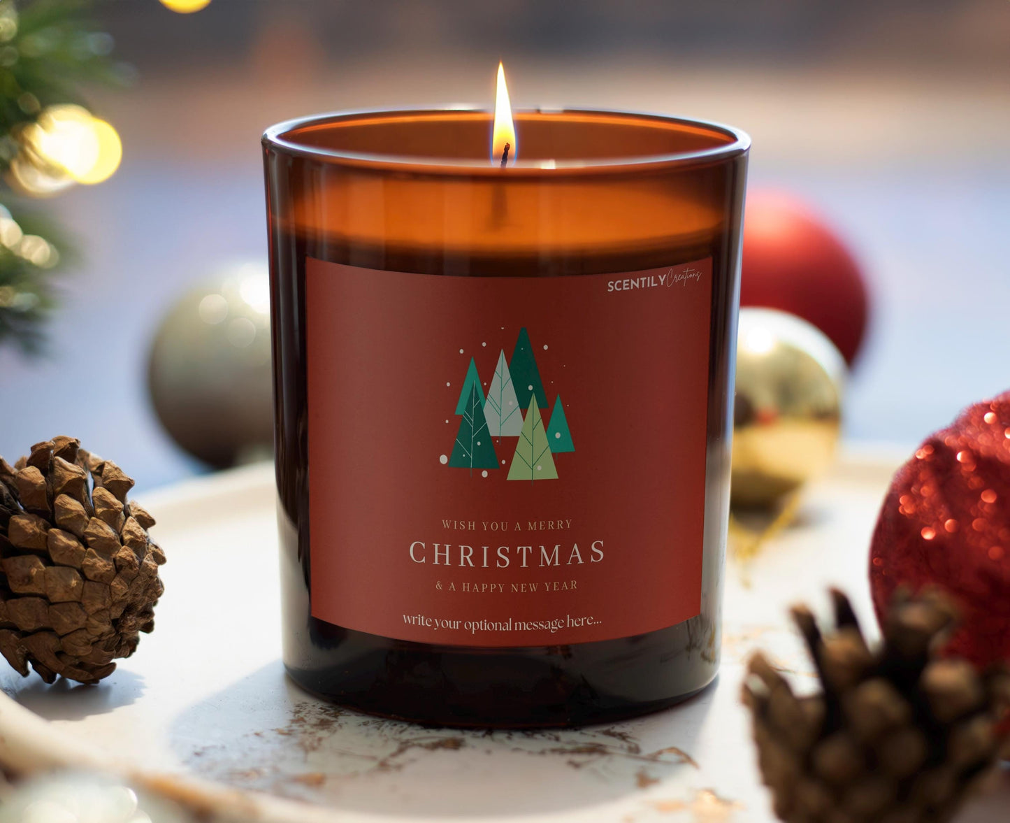 Relaxing Merry Christmas Scented Candle