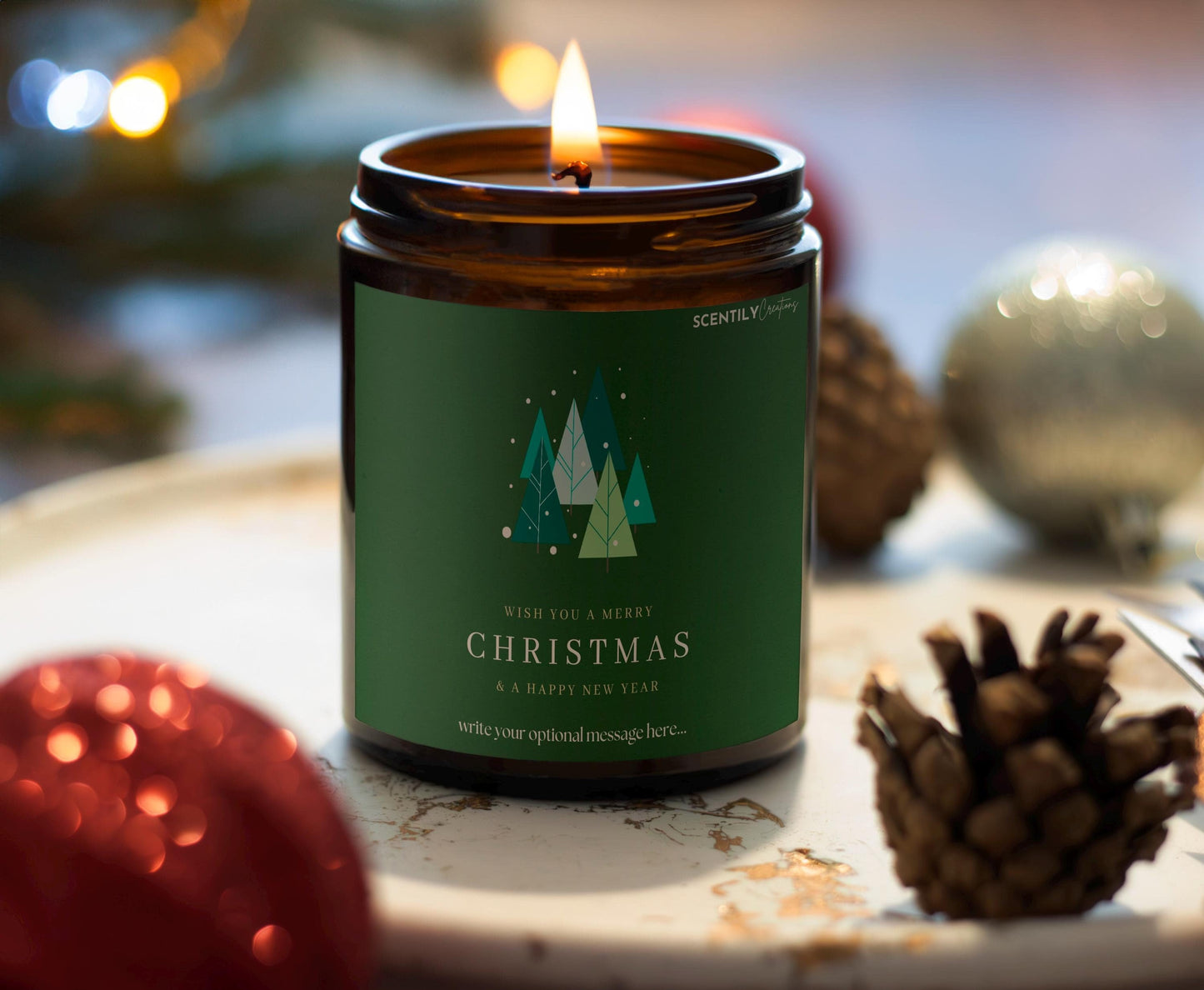Merry Christmas Candle Scented Candle