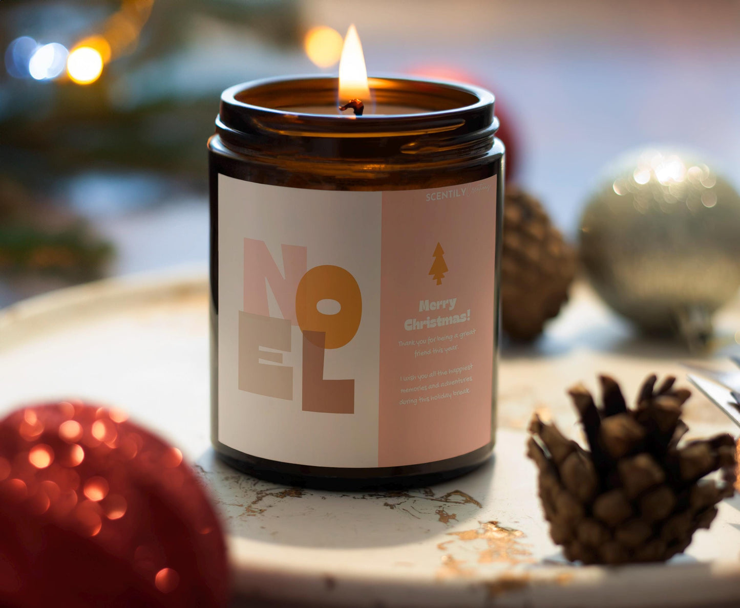 Noel Merry Christmas Scented Candle