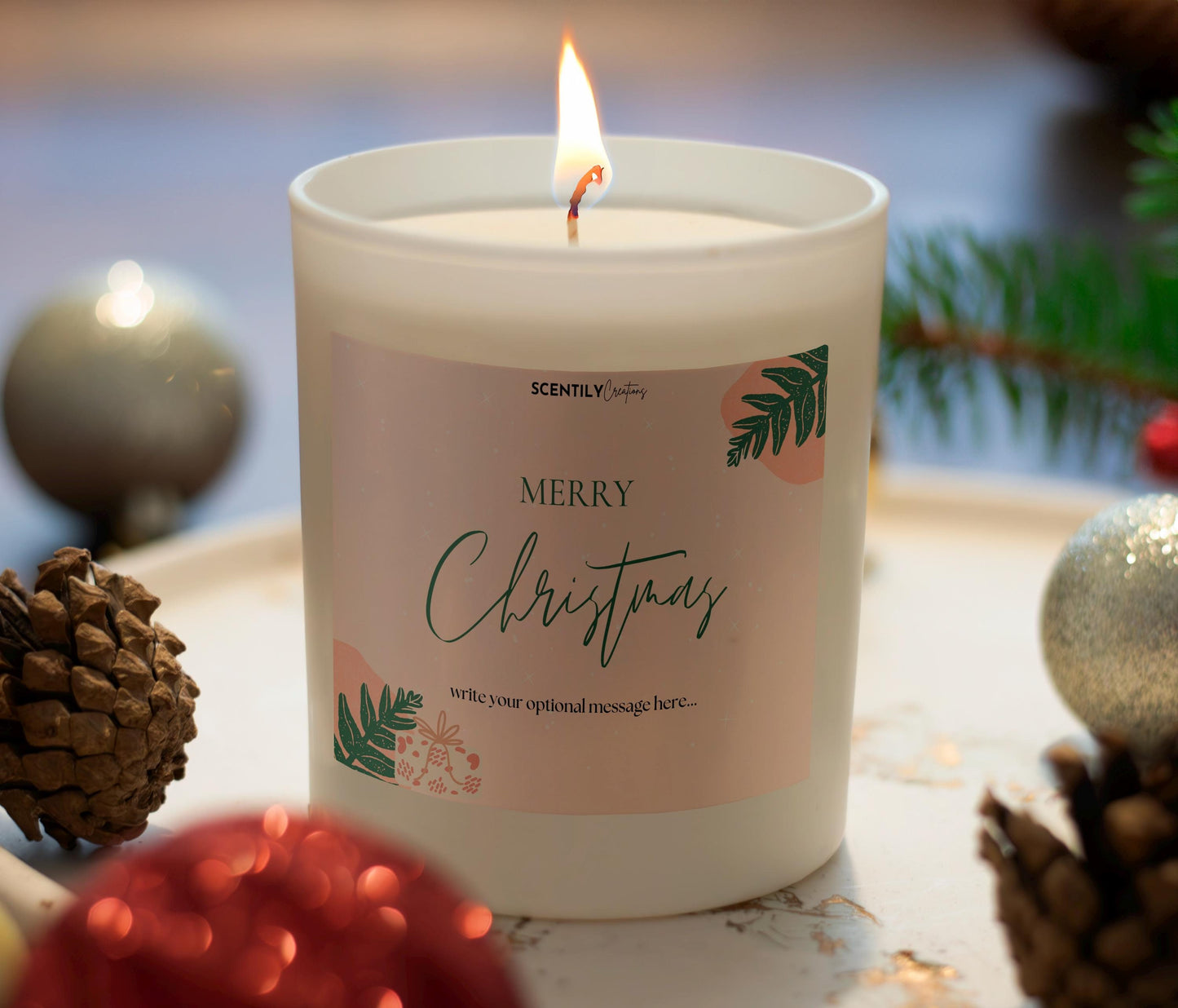 Merry Christmas Festive Scented Candle