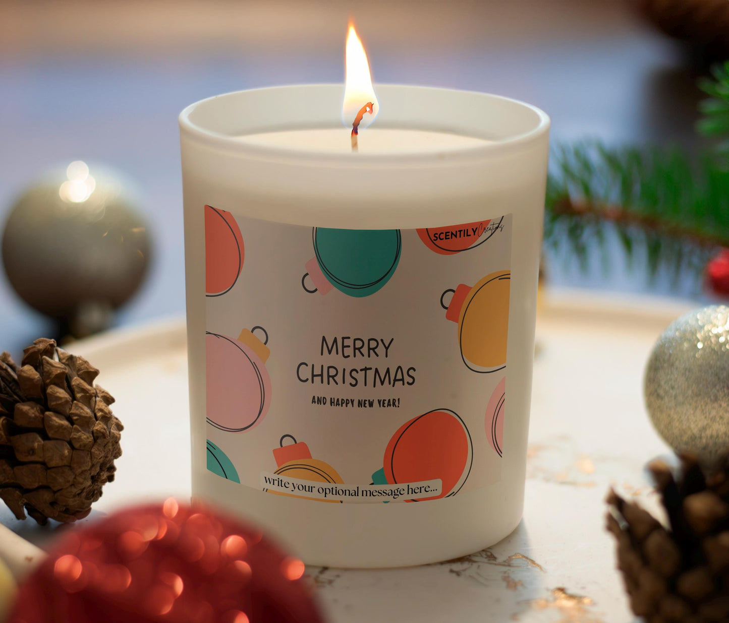 Christmas Bauble Scented Candle