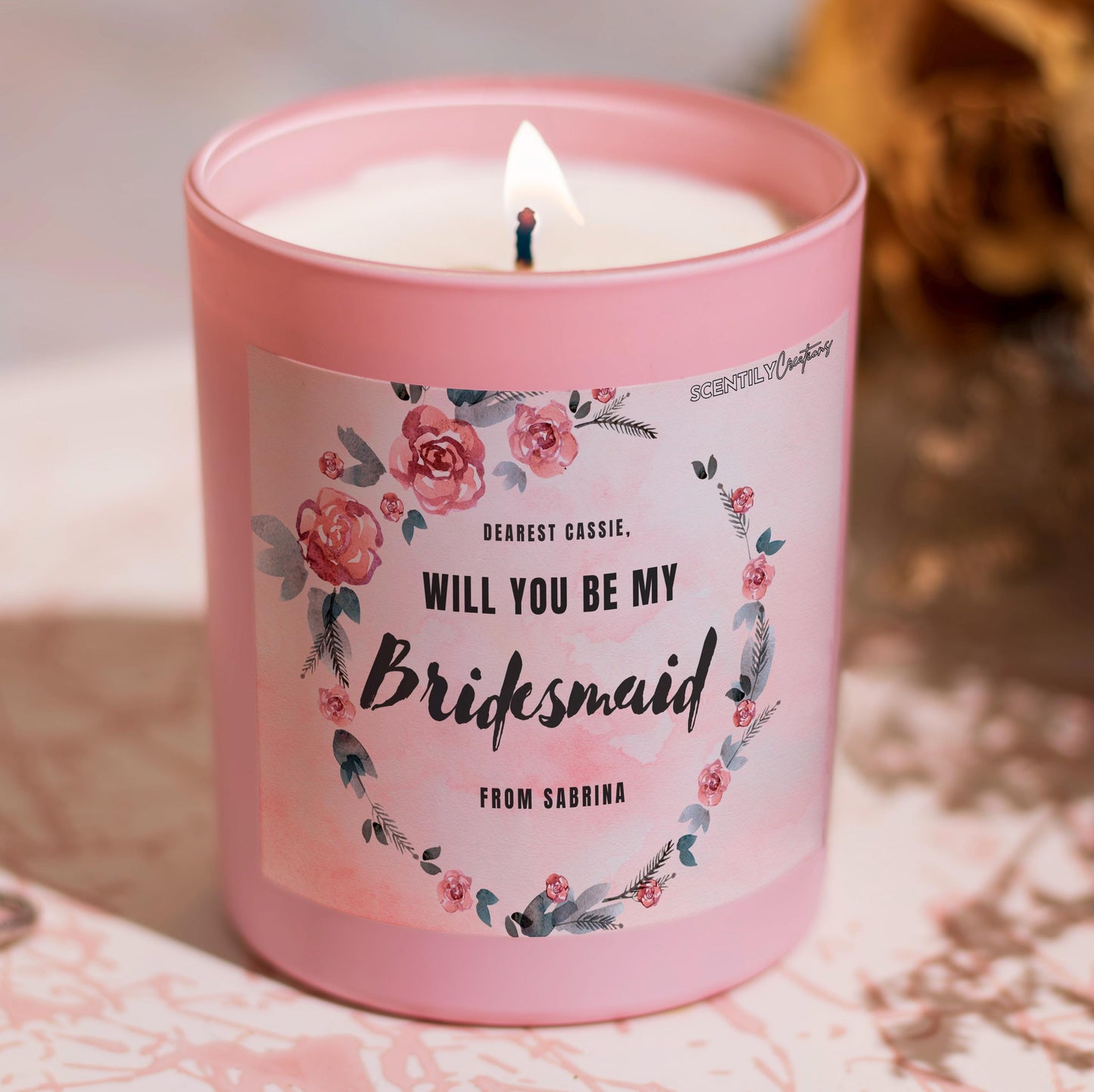 Floral Ring Scented Candle