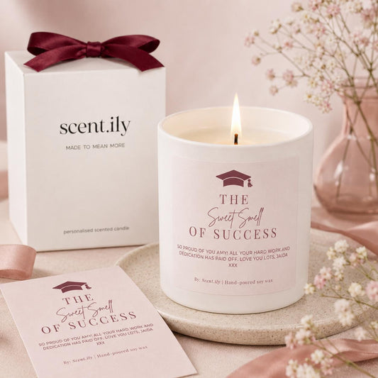Blush Sweet Smell of Success White Candle