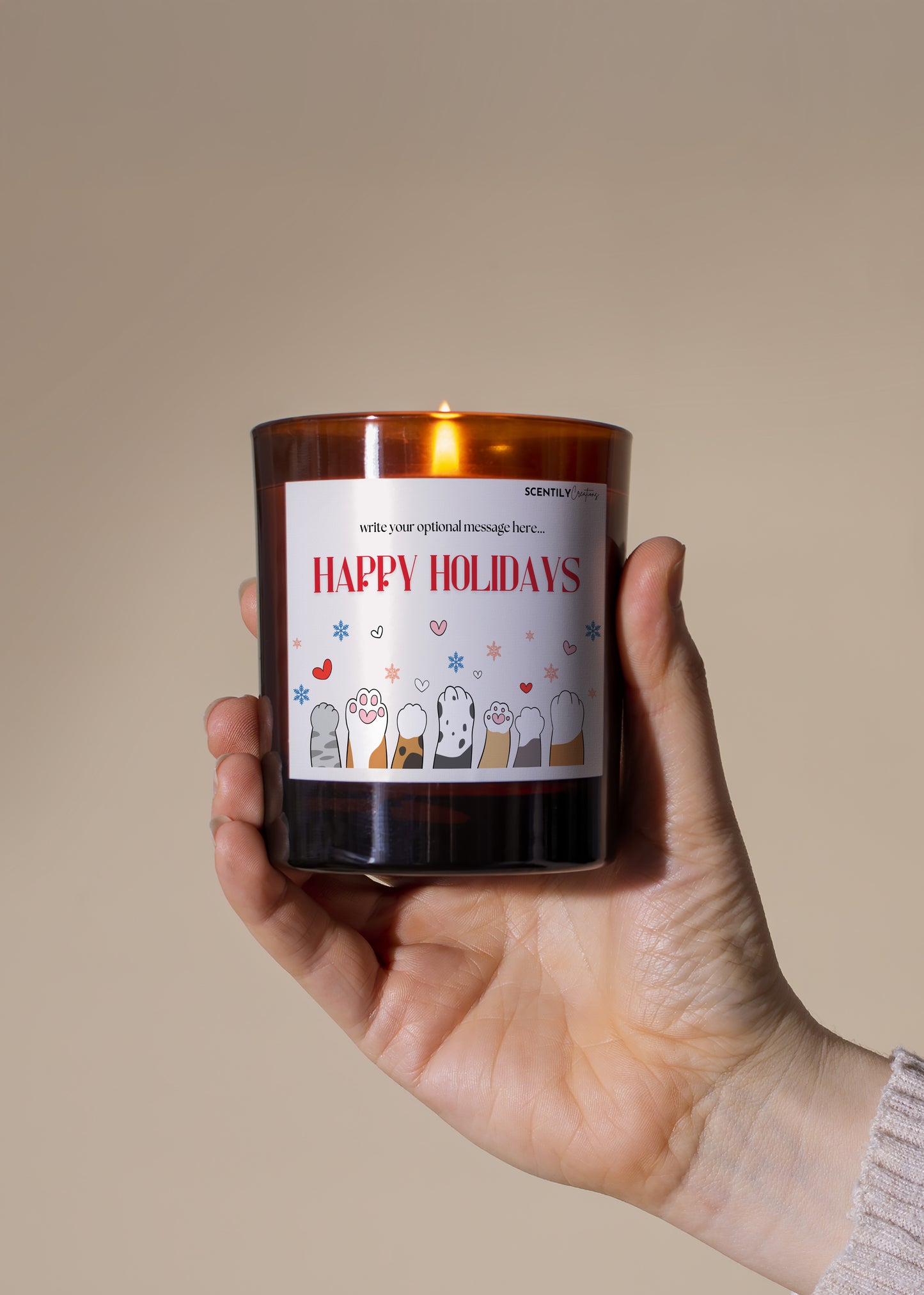 Happy Holidays Scented Candle
