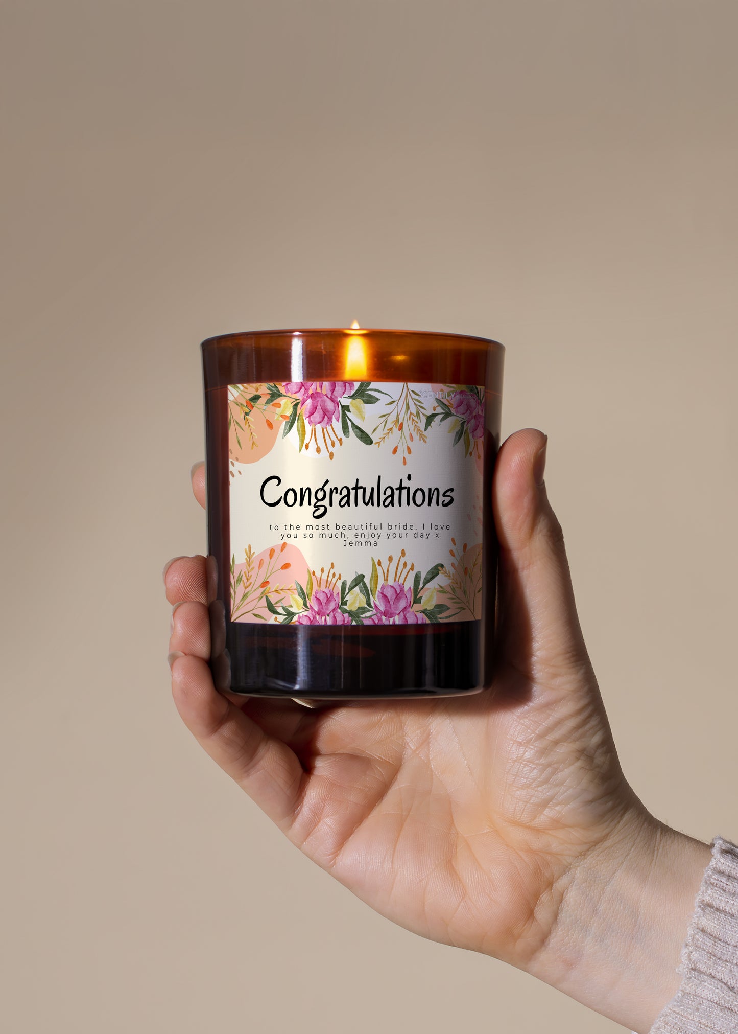 Wildflower Congratulations Candle