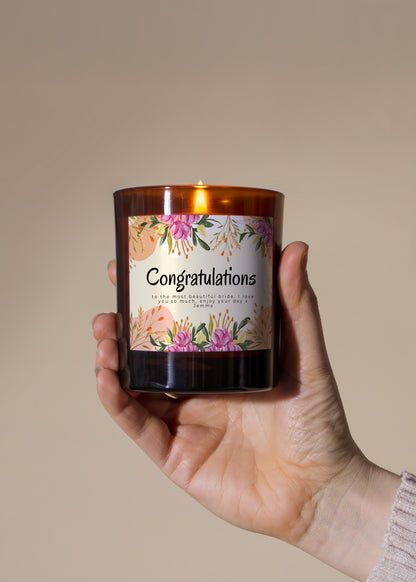 Wildflower Congratulations Candle