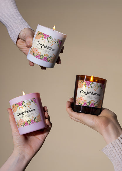 Wildflower Congratulations Candle