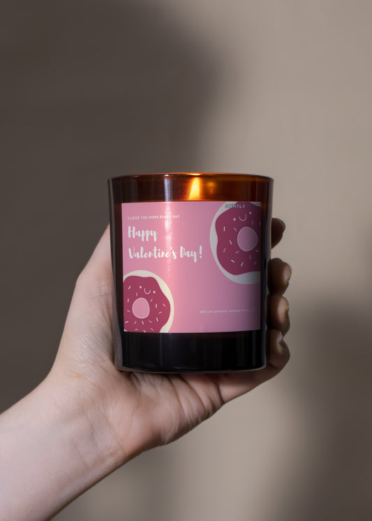 Valentine Doughnut Candle