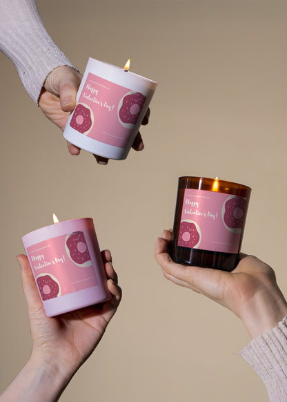 Valentine Doughnut Candle
