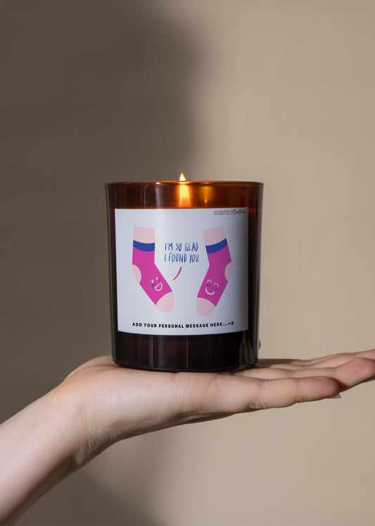 Valentine Socks Candle