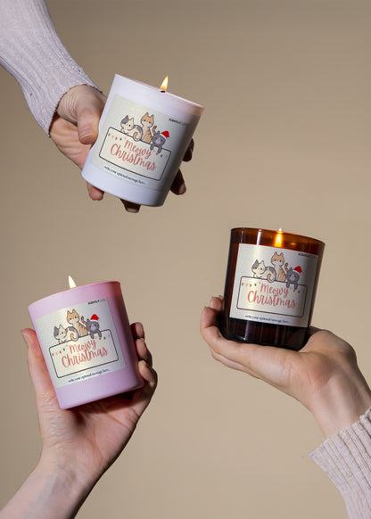 Cat Christmas Scented Candle