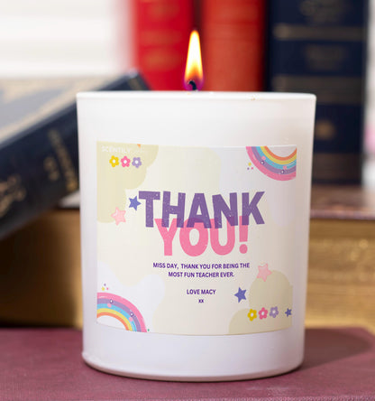 Thank You Pastel Scented Candle