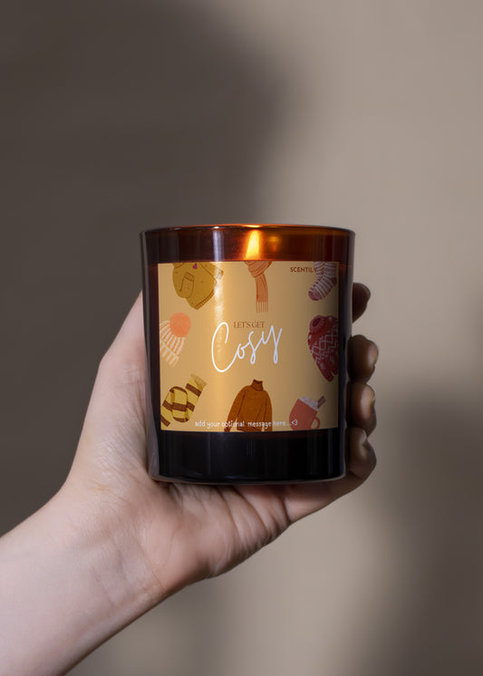 Lets Get Cosy Autumnal Scented Candle
