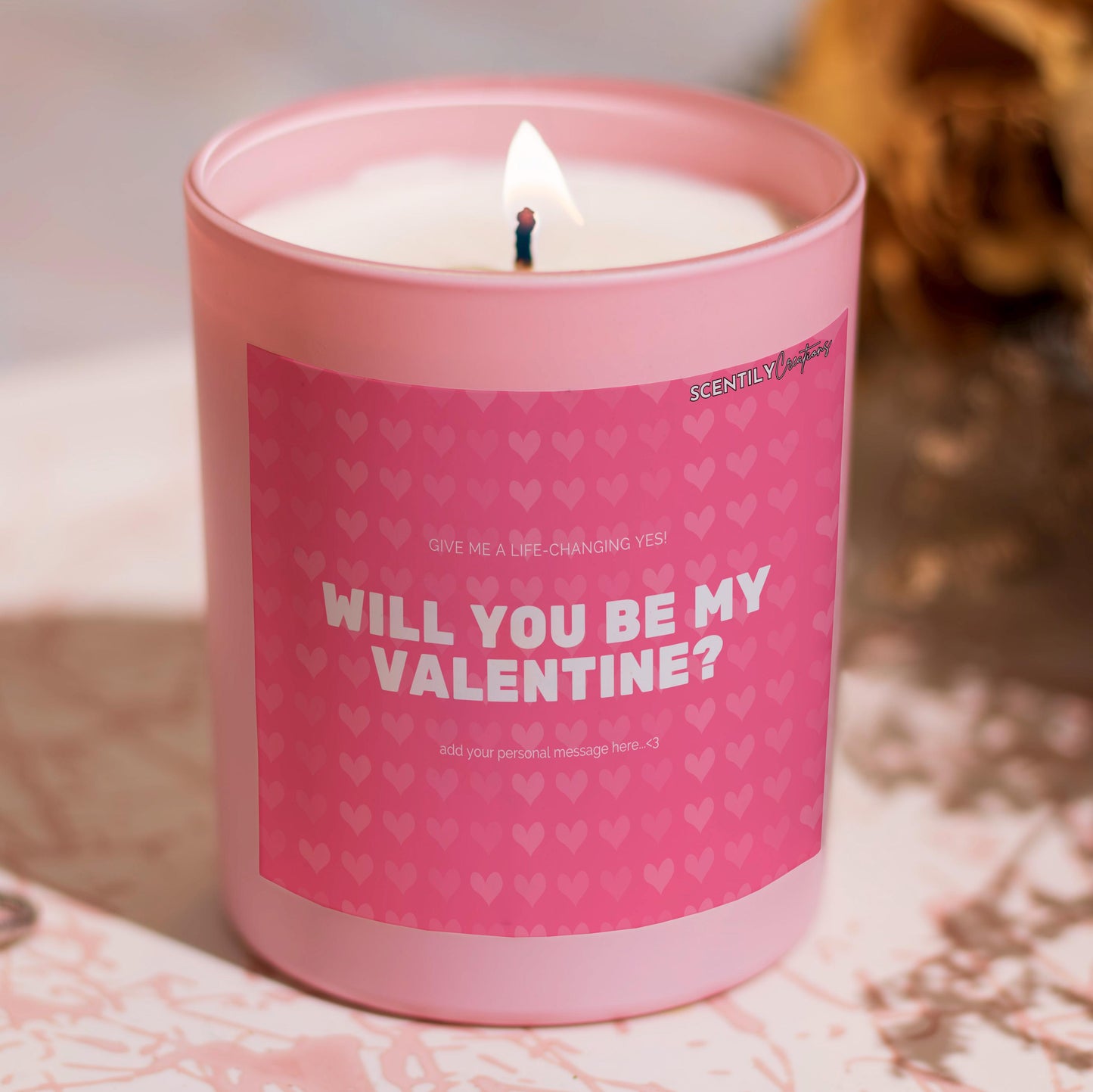 Be My Valentine Candle