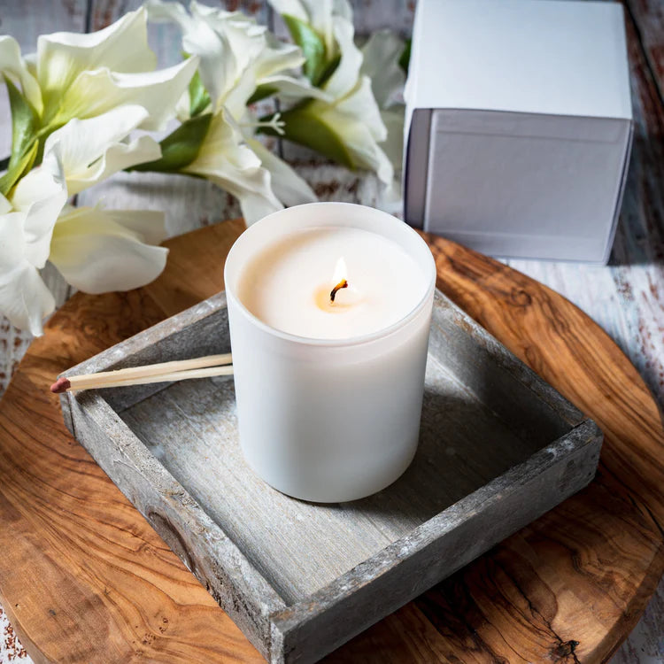 Matte White Candle Jar Lid