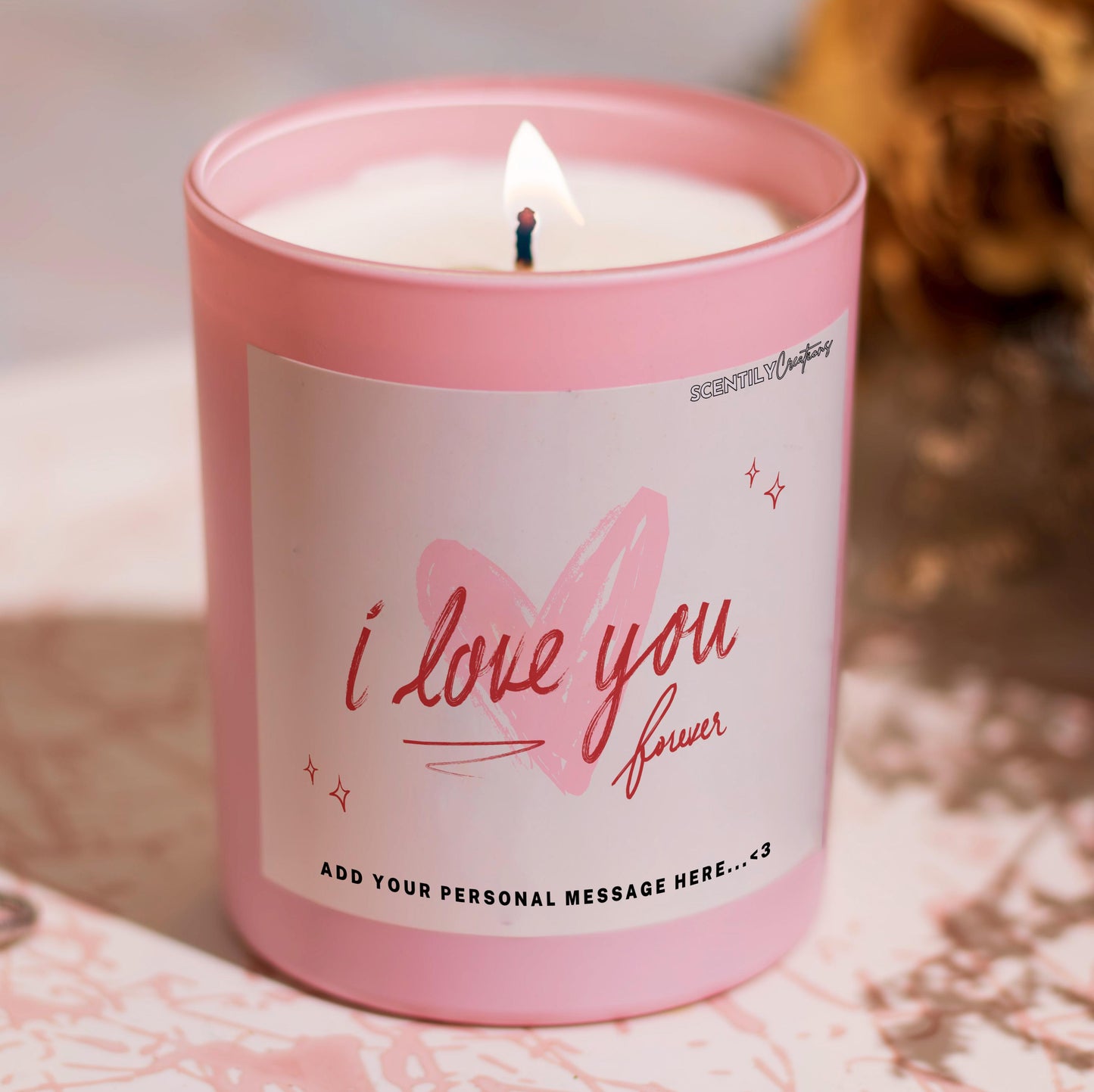 I Love You Candle
