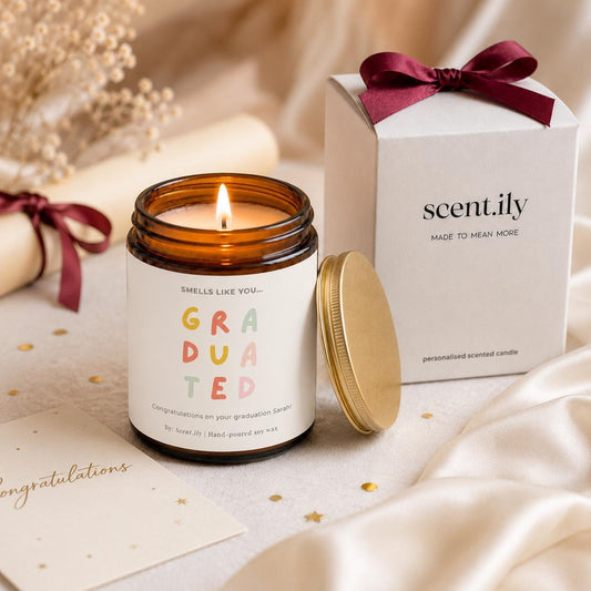GRADUATED amber candle
