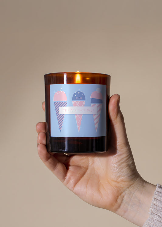 Happy Birthday Ice Cream Candle