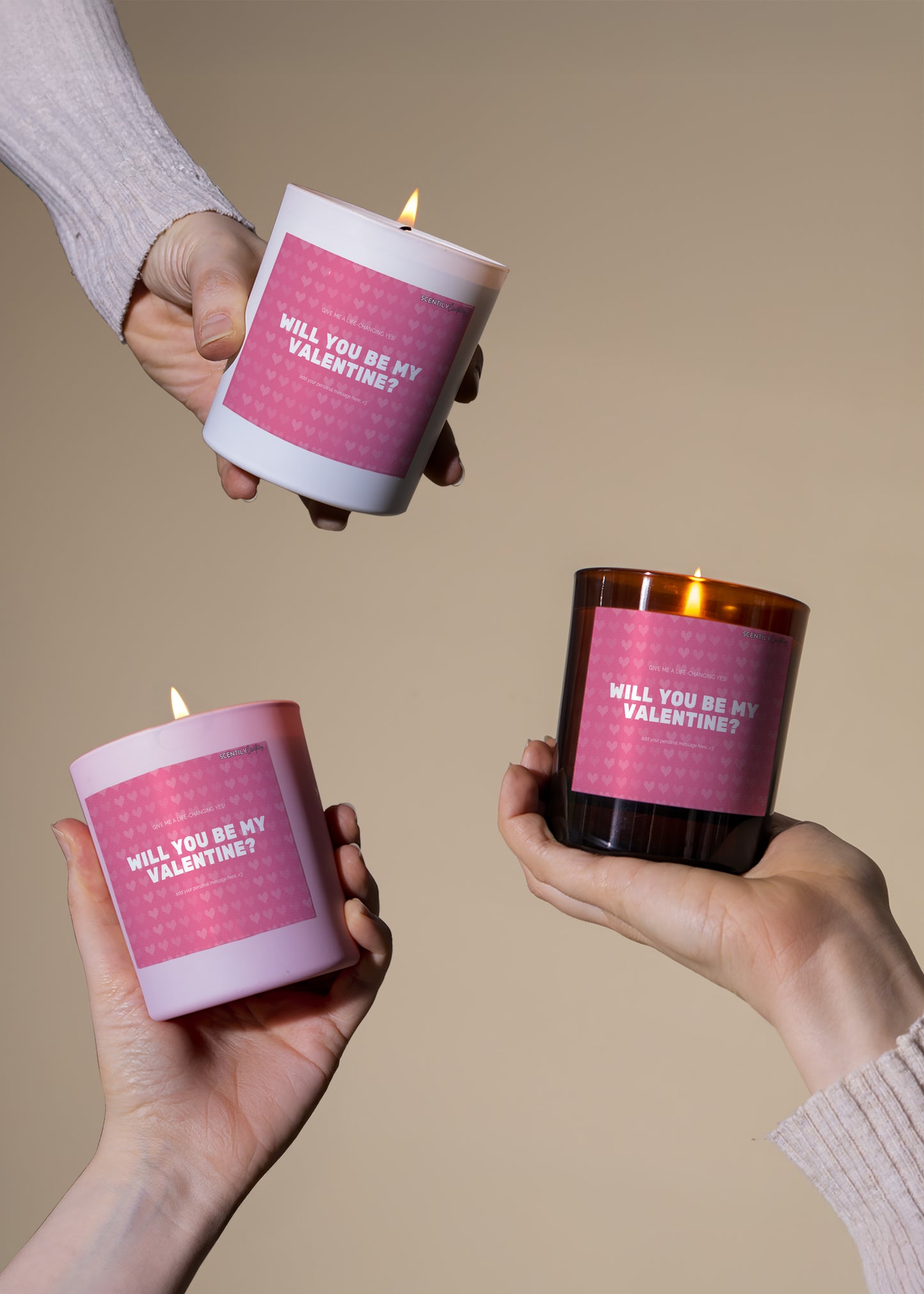 Be My Valentine Candle