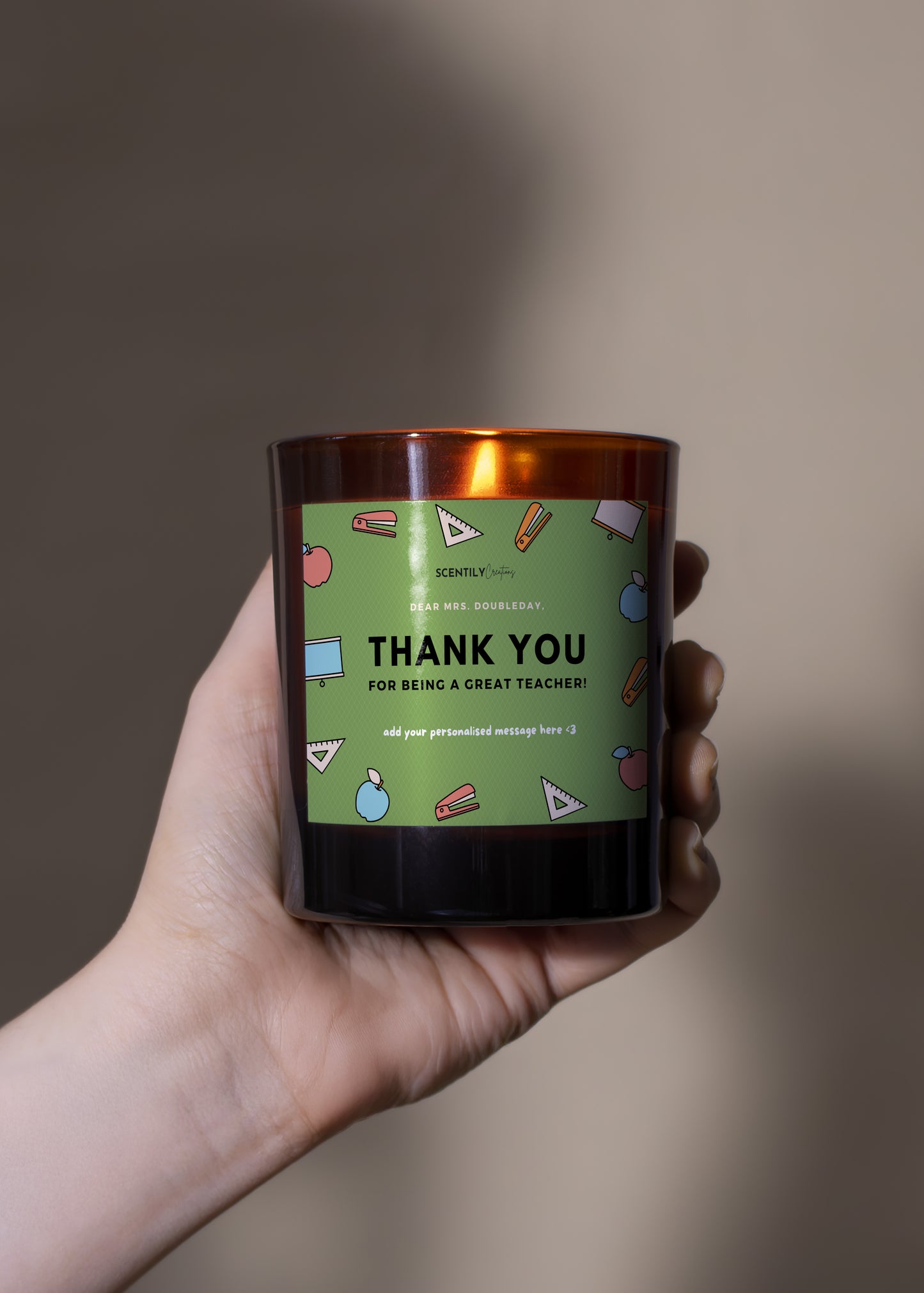 School Thank You Scented Candle