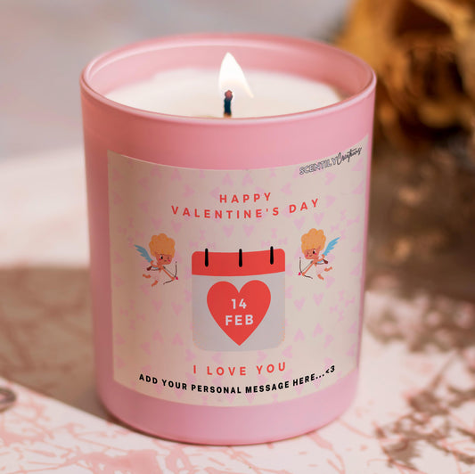 Valentine Date Candle