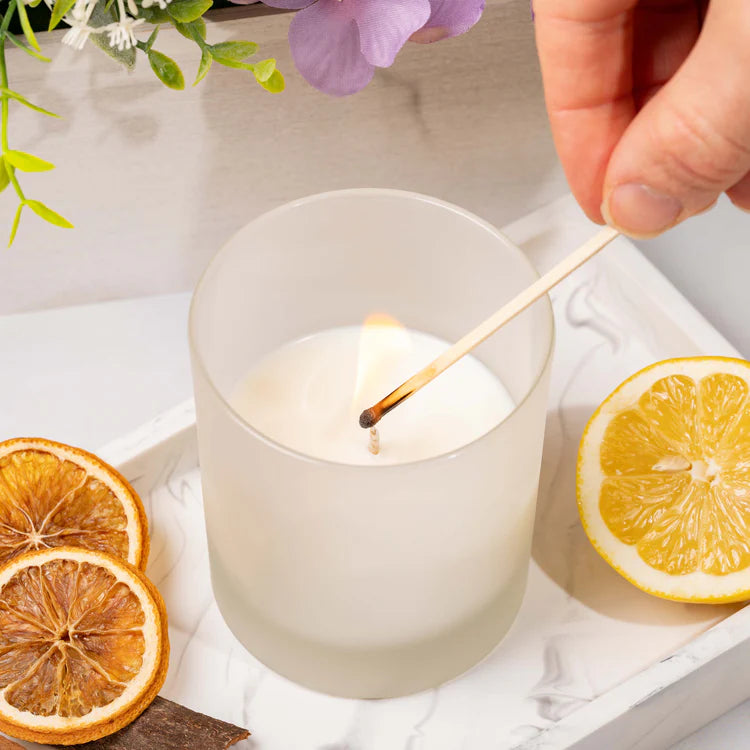 Frosted Candle Jar