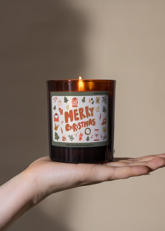 Retro Christmas Scented Candle