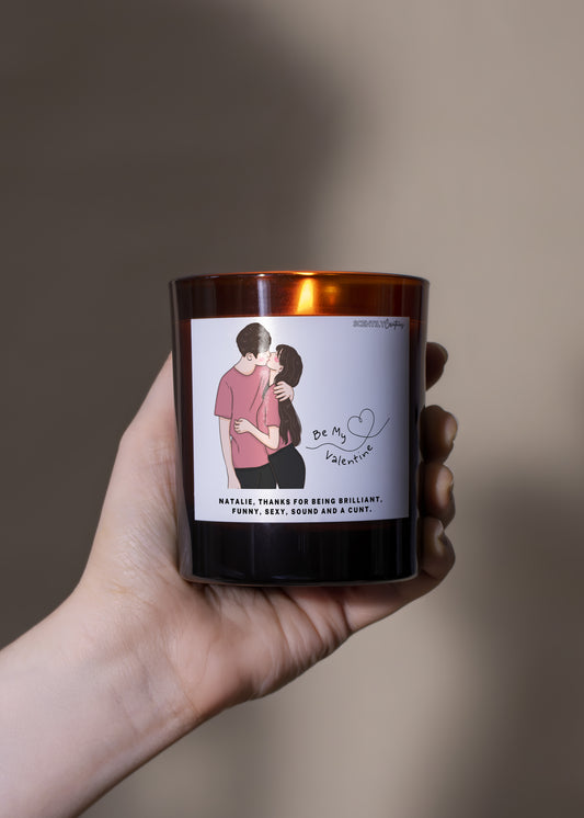 Valentine Couple Candle