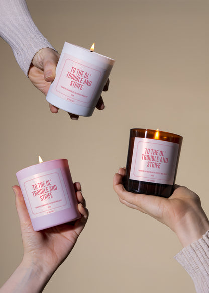 Trouble and Strife Wife Candle