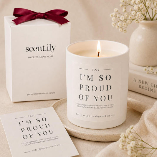 I'm So Proud of You White Candle