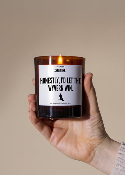Let the Wyvern Win Candle