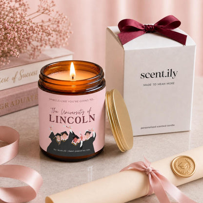 University Graduation Candle