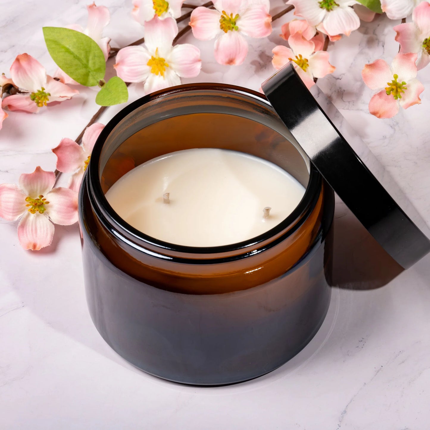 Amber Screw Top Candle Jar Lid